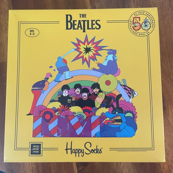 NWT Happy Socks The Beatle - Picture 1 of 5